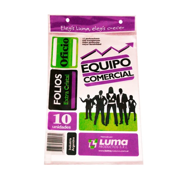 FOLIO LUMA OFICIO PP X 10 EQ COMERCIAL