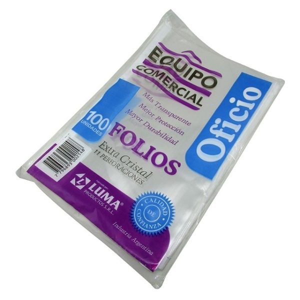 FOLIO LUMA OFICIO PP X 100