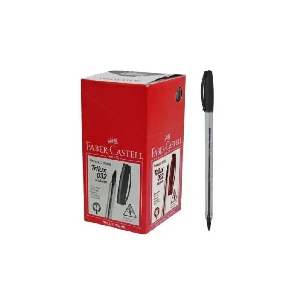 BOLIGRAFO FABER TRILUX 032 NEGRO DISP X 130