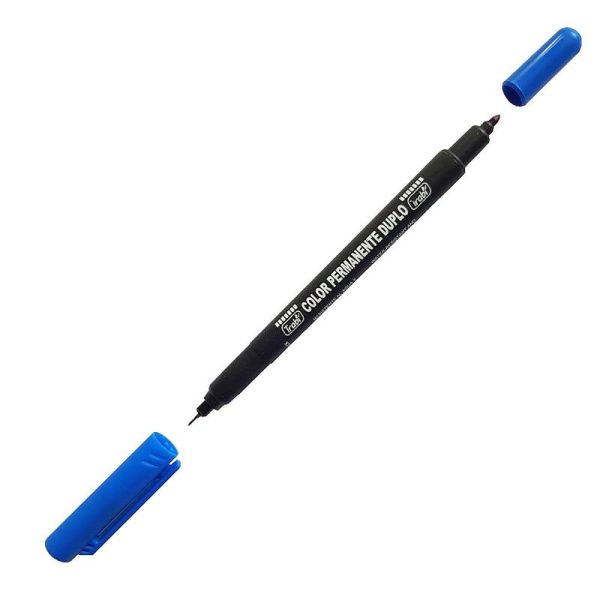 MARCADOR TRABI DUPLO AZUL