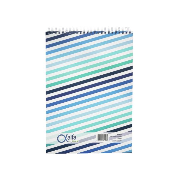 BLOCK ALFA A4 CON ESPIRAL X 80 HOJAS RAYADAS