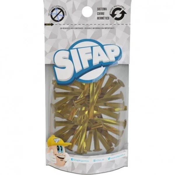 BROCHES DORADOS SIFAP Nº 7 (33 MM)