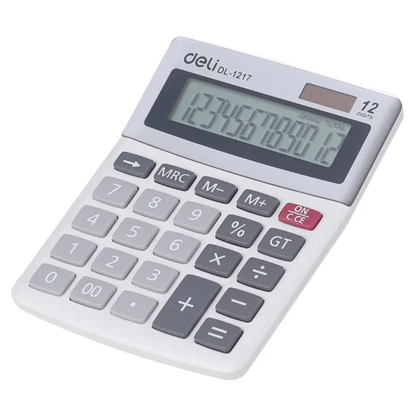 CALCULADORA DELI EASY 12 DIG GRIS (1217)