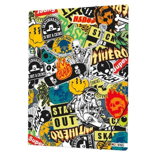 CARPETA CON ELASTICO MOOV Nº 5 BLACK MOOD 1005