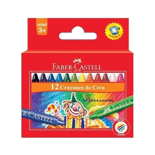 CRAYON FABER X 12 UNIDADES LINEA ROJA