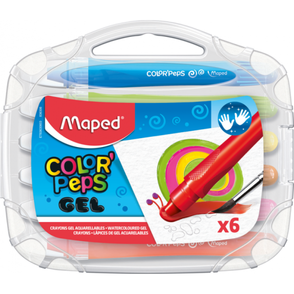 CRAYON MAPED GEL ACUARElABLES X 6