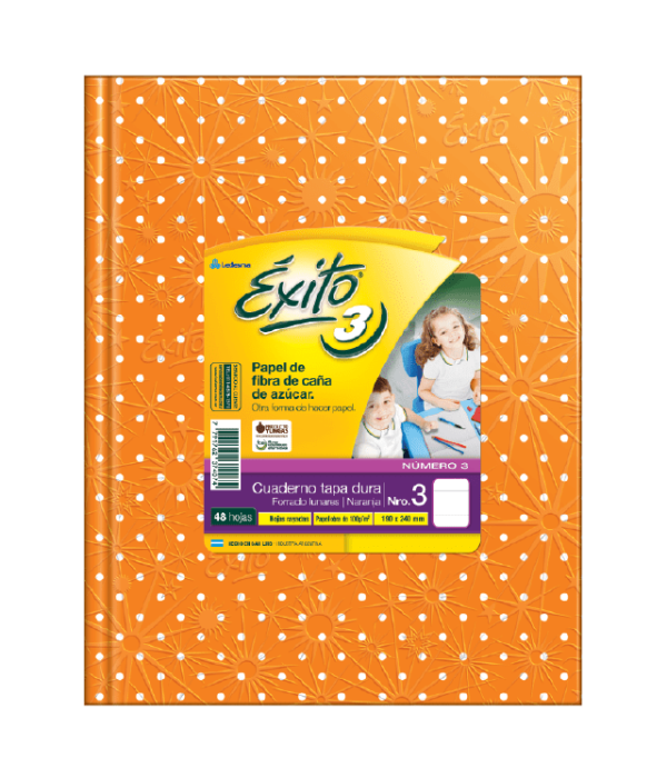CUADERNO EXITO T / D LUN NARANJA X 48 HS FOR