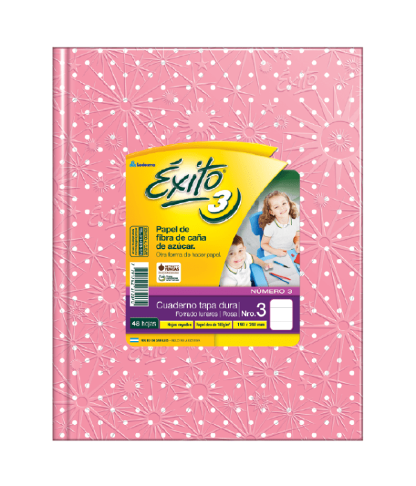 CUADERNO EXITO T / D LUN ROSA X 48 HS FORR