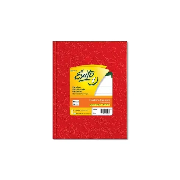 CUADERNO EXITO T / D ROJO X 100 HS FORR