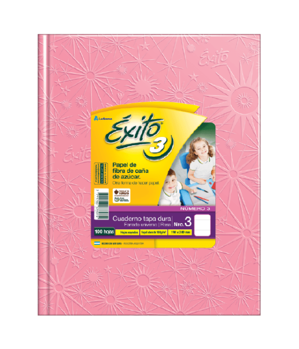 CUADERNO EXITO T / D ROSA X 100 HS FORR
