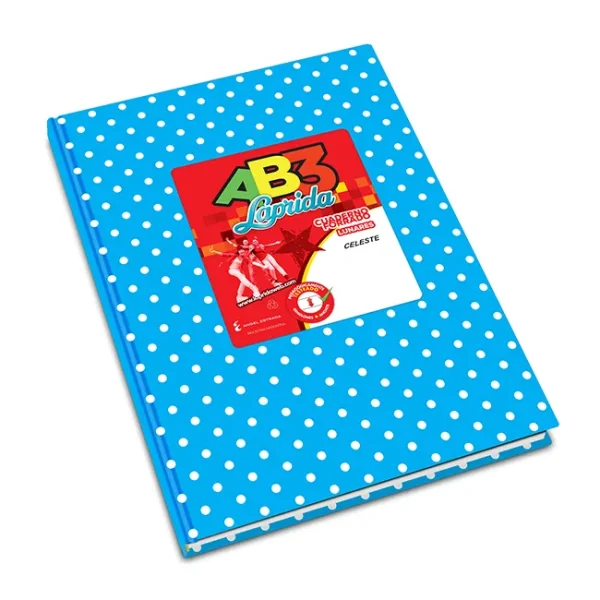 CUADERNO LAPRIDA AB3 LUN T / D CELESTE X 50
