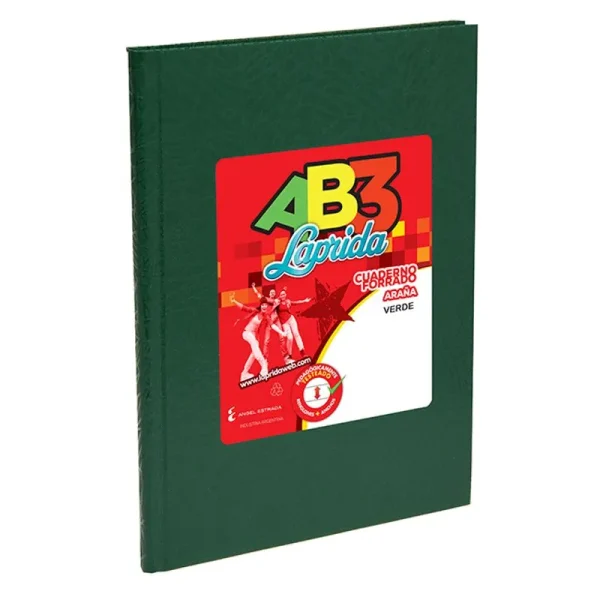 CUADERNO LAPRIDA AB3 T / D VERDE X 50