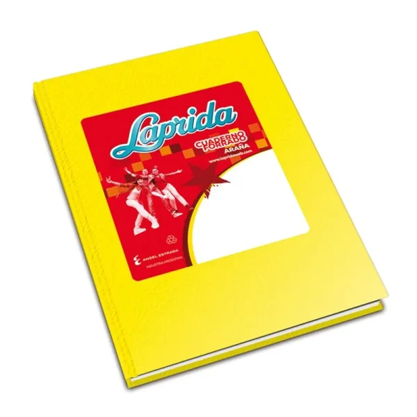 CUADERNO LAPRIDA T / D AMARILLO X 50 HS FORRADO