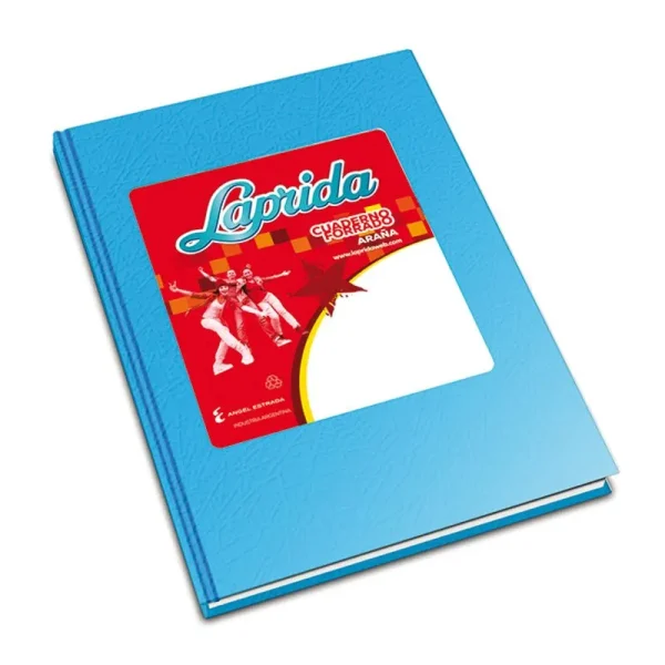 CUADERNO LAPRIDA T / D CELESTE X 50 HS FORRADO