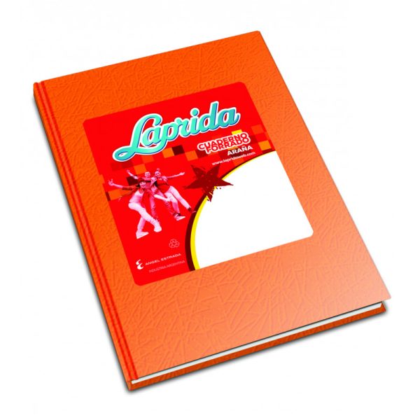 CUADERNO LAPRIDA T / D NARANJA X 50 HS FORRADO