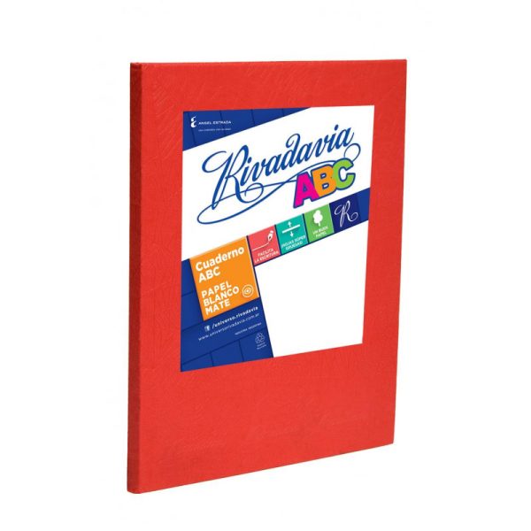 CUADERNO RIVADAVIA ABC T / D ROJO X 50