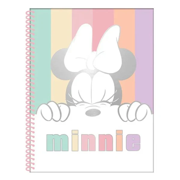 CUADERNOLA MOOVING MINNIE T/SEMI RIGIDA X 8