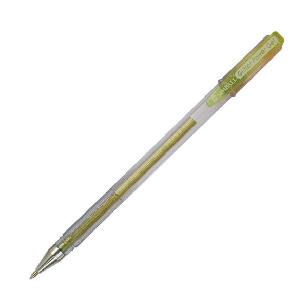 BOLIGRAFO SIMBALL GLITTER DORADO ROLLER GEL