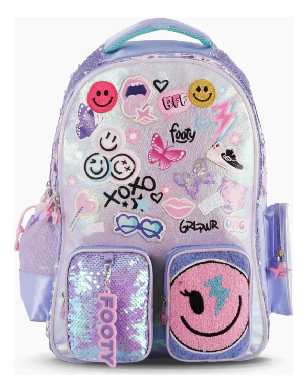 MOCHILA FOOTY 6163 ESPALDA 18 HAPPY SMILES