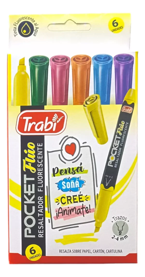 RESALTADOR TRABI POCKET X 6 FLUO SDO
