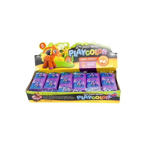 PLASTILINA PLAYCOLOR  VIOLETA X 24