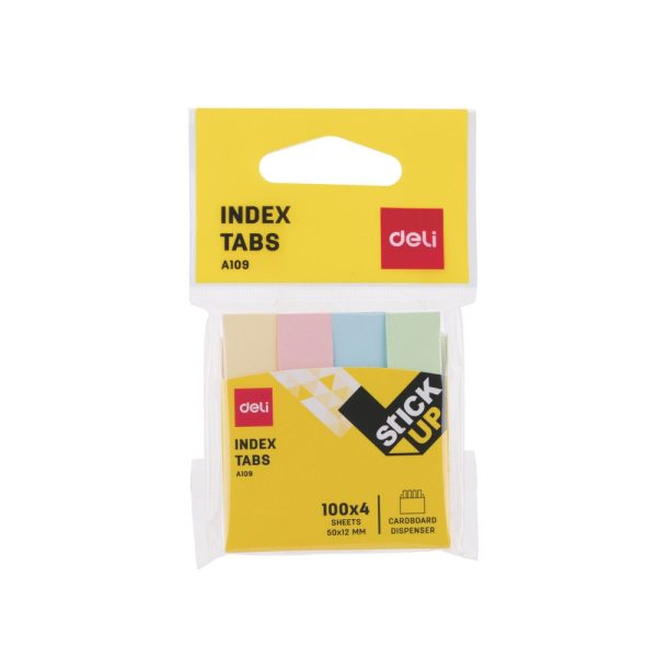 DELI 10902 INDEX ADHESIVO PAPEL 50 X 12 CM -