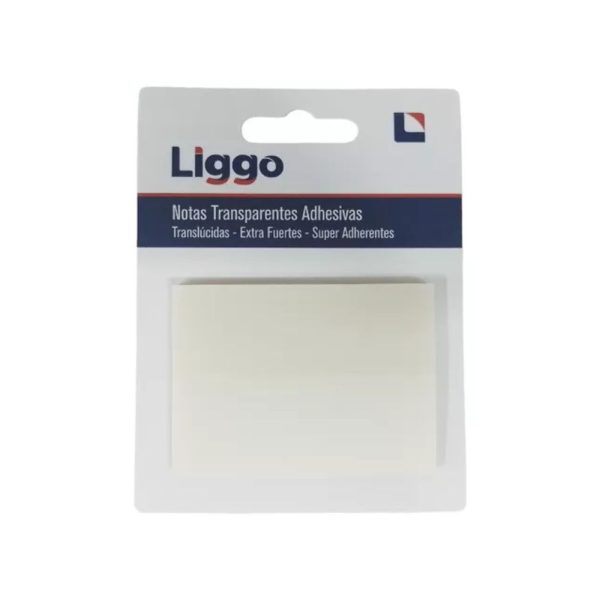NOTA ADHESIVO LIGGO TRANSPARENTE 50 X 70