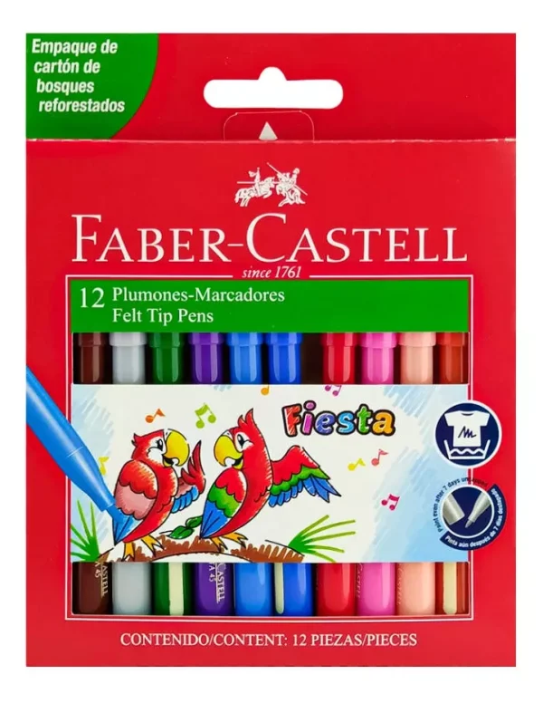 MARCADOR FABER ESCOLAR X 12