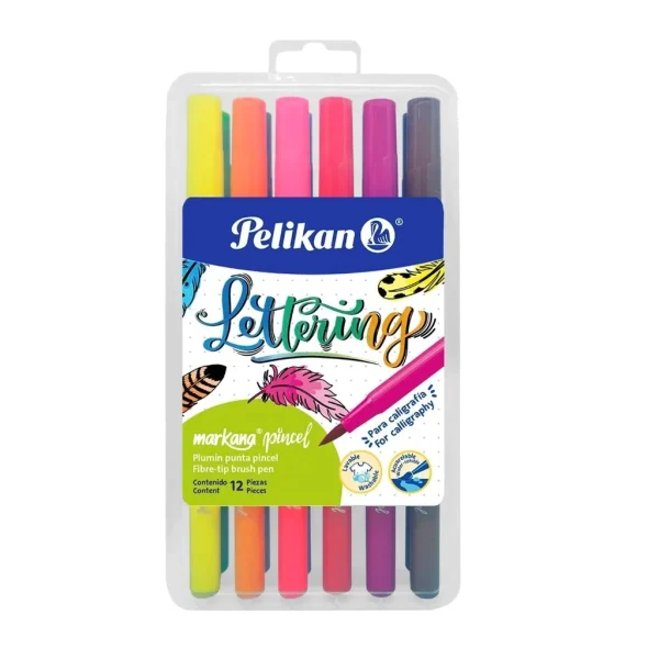 MARCADORES PELIKAN MARKANA PUNTA PINCEL X 12
