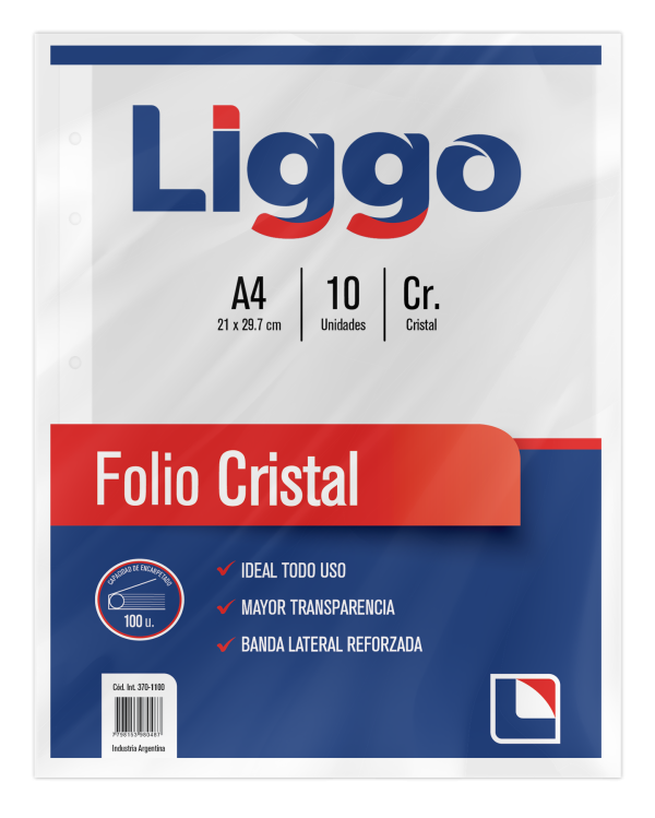FOLIO LIGGO A4 X 10 ECONOMICO