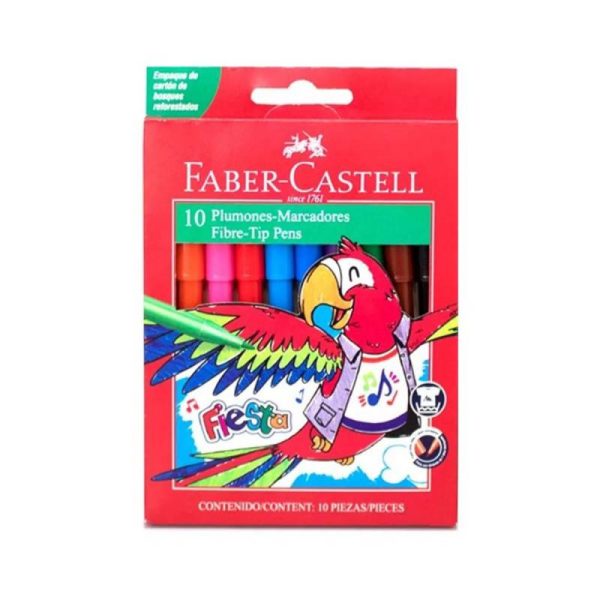 MARCADOR FABER ESCOLAR X 10
