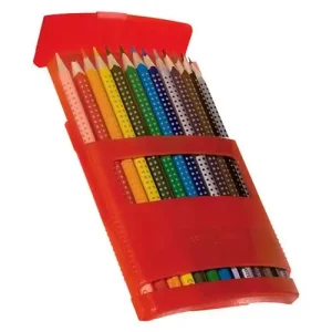 LAPIZ COLOR FABER GRIP FLIPBOX  12 LARGO