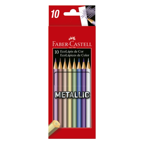 LAPIZ COLOR FABER METALLIC X 10