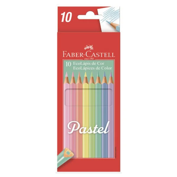 LAPIZ COLOR FABER PASTEL X 10