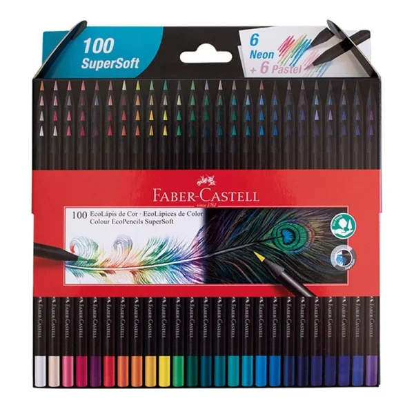LAPIZ COLOR FABER X 100 SUPERSOFT