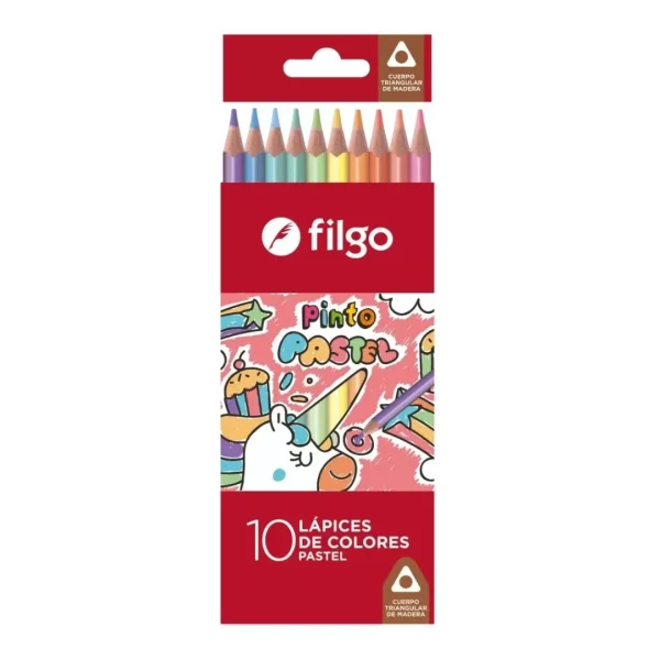 LAPIZ COLOR FILGO PINTO PASTEL  10