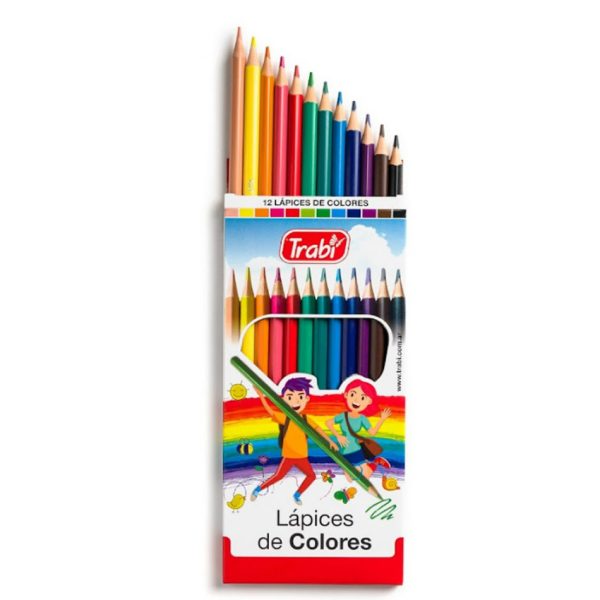 LAPIZ COLOR TRABI X 12  LARGO
