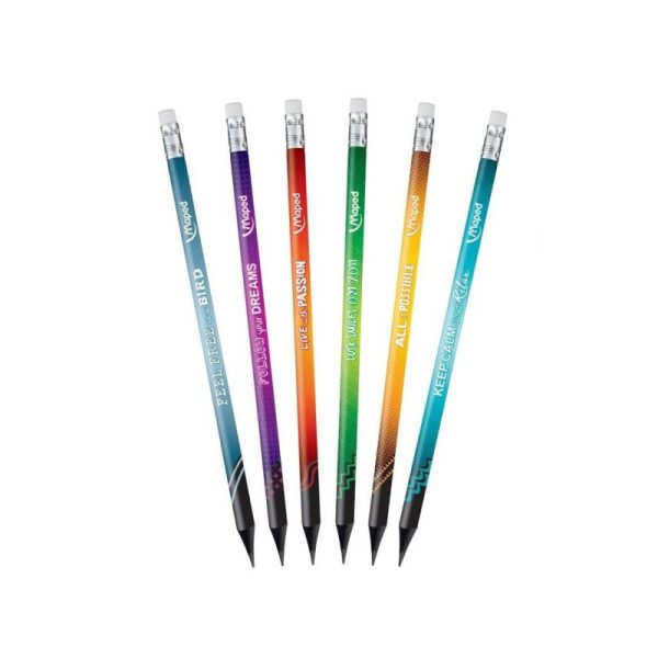 LAPIZ MAPED GRAFITO ENERGY CON GOMA X 6