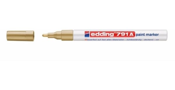 MARCADOR EDDING 791 ORO - PLATA
