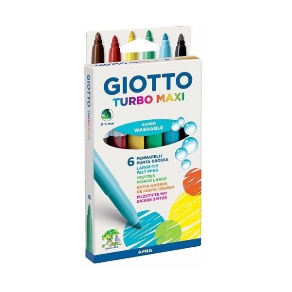 MARCADOR GIOTTO  X 6 AL AGUA