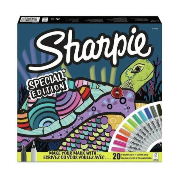 MARCADOR SHARPIE PACK TORTUGA 20 PIEZAS