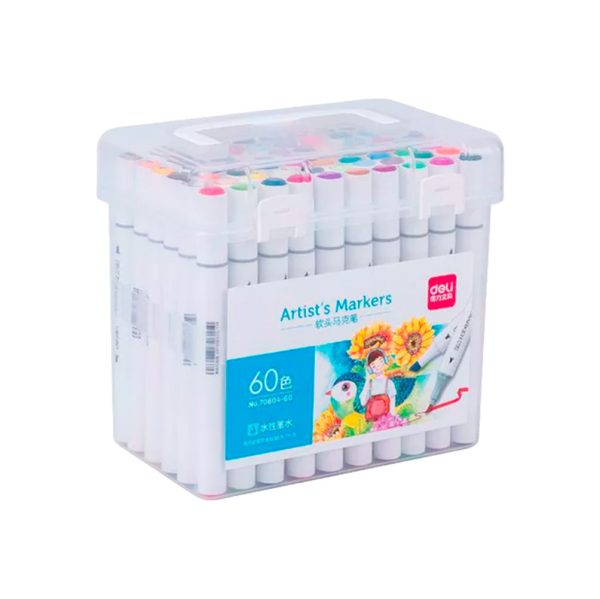 MARCADORES DELI SKETCH AGUA X 60 DOBLE PTA