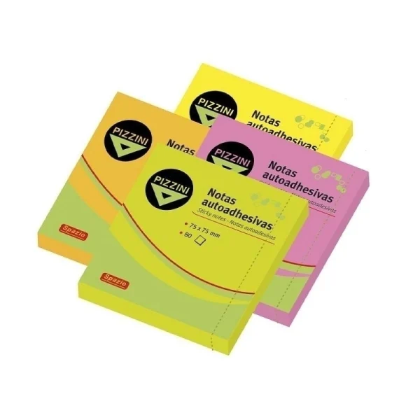 NOTA ADHESIVO PIZZINI FLUO (757580N) 75 X 7