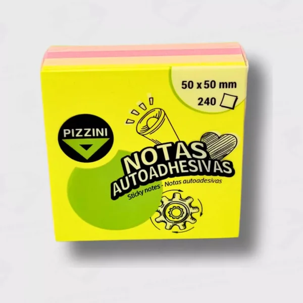 NOTA ADHESIVO PIZZINI X 240 FLUO 50 X 50 (5)