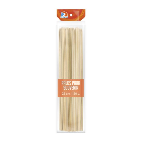 PALITO BROCHETE EZCO X 50 UN X 25 CM