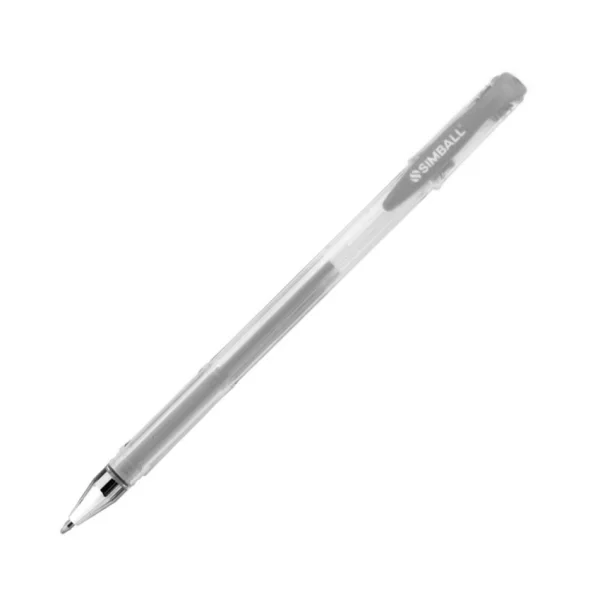 BOLIGRAFO SIMBALL GEL METAL PLATA