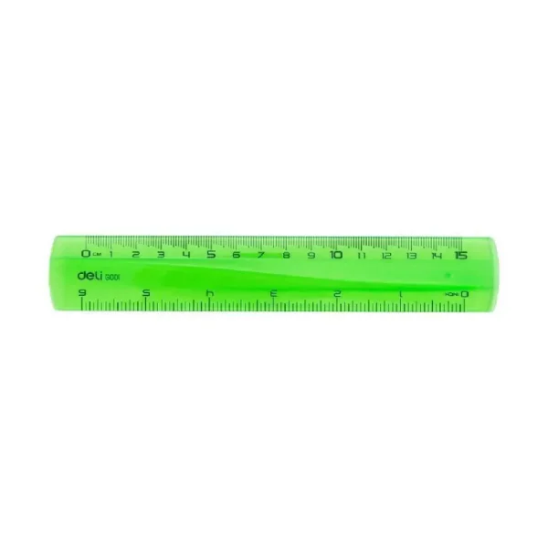 REGLA DELI PLASTICA FLUO 15 CM
