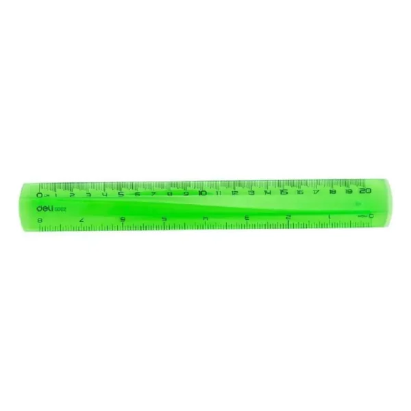 REGLA DELI PLASTICA FLUO 20 CM