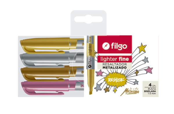 RESALTADOR FILGO  FINE METALIZADO X 4
