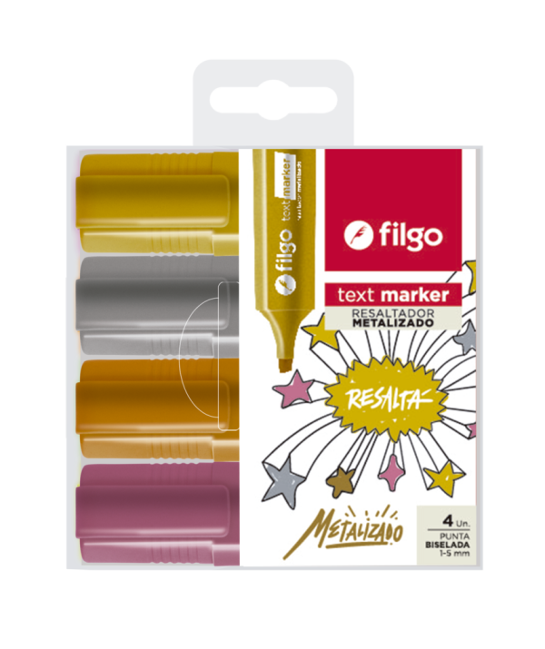 RESALTADOR FILGO METALIZADO X 4